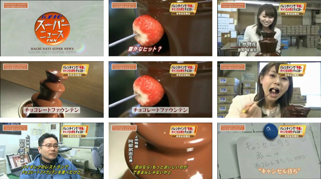 フジテレビ チョコレートファウンテンレンタル