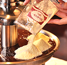 ⑤鉄板をバーナー部分にのせます。